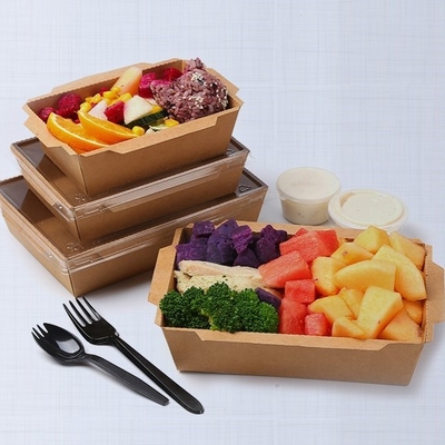 Carta Kraft usa e getta carta da imballaggio per alimenti scatola per insalata personalizzata