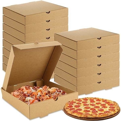 Scatole per asporto usa e getta Bento Personalizzate per alimenti Scatola per pizza in cartone Kraft Personalizzata per alimenti