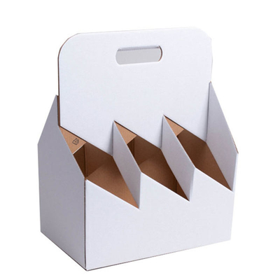 Bộ giữ cốc giấy Eco Kraft tùy chỉnh cho đồ uống trà sữa bia 4 gói 6 gói bao bì rượu vang