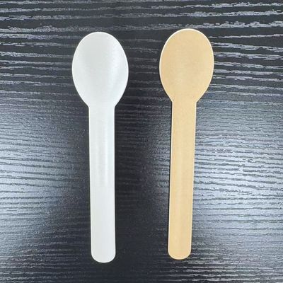 قاشق کاغذی محکم EcoSmooth یکبار مصرف BioStrong Flexi-Lite ضد نشت GreenBite با قابلیت انعطاف‌پذیری، رنگ و طرح قابل تنظیم