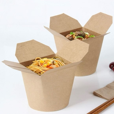 Hộp mì tròn đáy dùng một lần thân thiện với môi trường tùy chỉnh