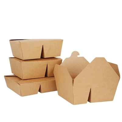 Custom Disposable Food-Grade Cardboard Hamburger Takeaway Packaging Kraft Paper Clamshell Burger Box Glossy Lamination Printing